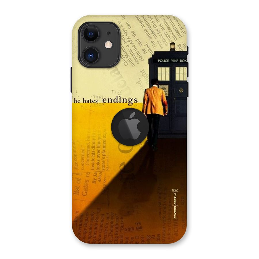 Hates Endings Back Case for iPhone 11 Logo Cut