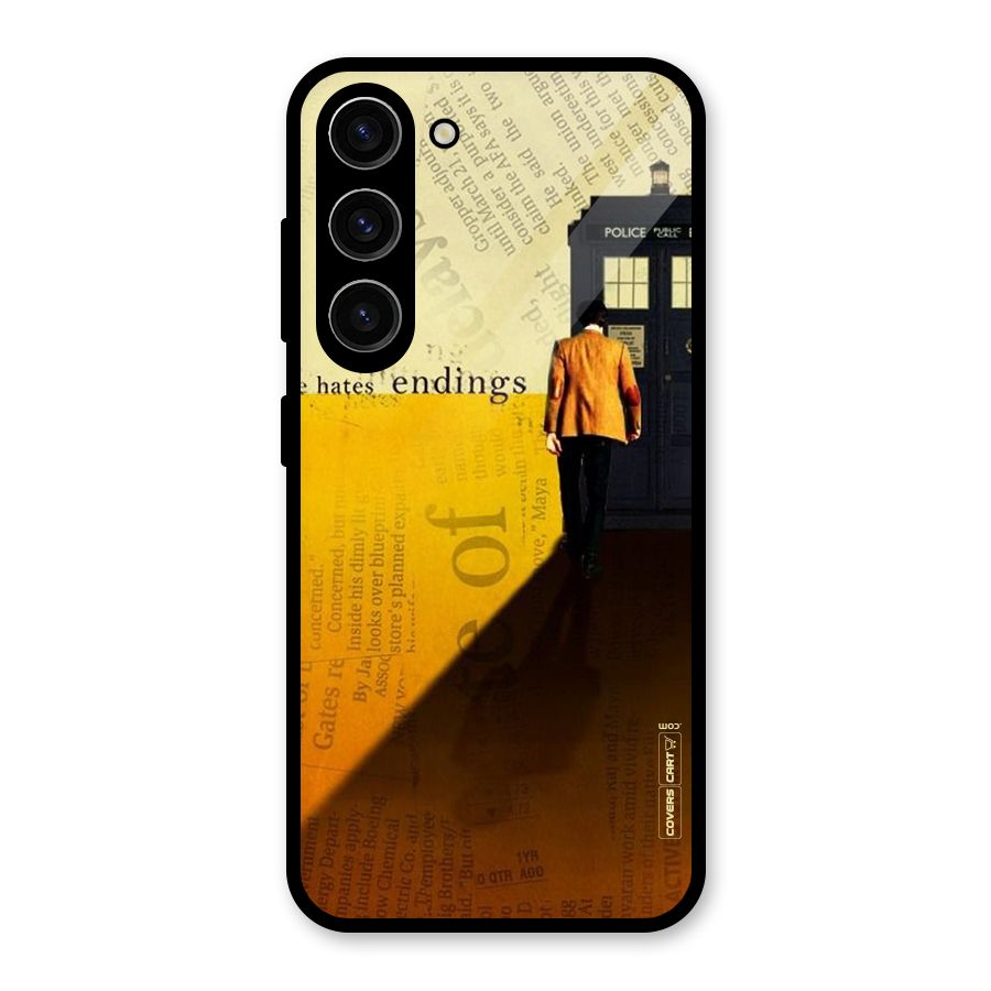 Hates Endings Glass Back Case for Galaxy S23
