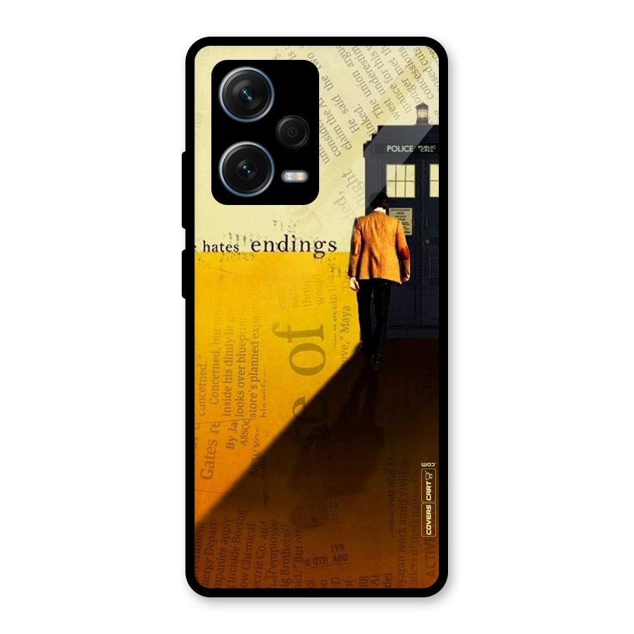 Hates Endings Glass Back Case for Redmi Note 12 Pro Plus 5G