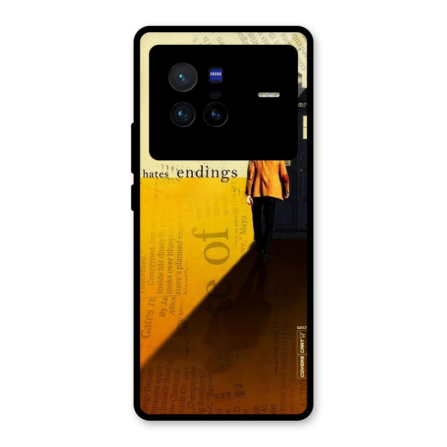 Hates Endings Glass Back Case for Vivo X80