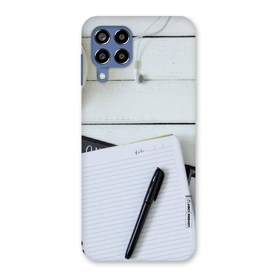 Headphones Notes Back Case for Galaxy M53 5G