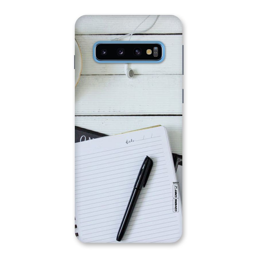Headphones Notes Back Case for Galaxy S10