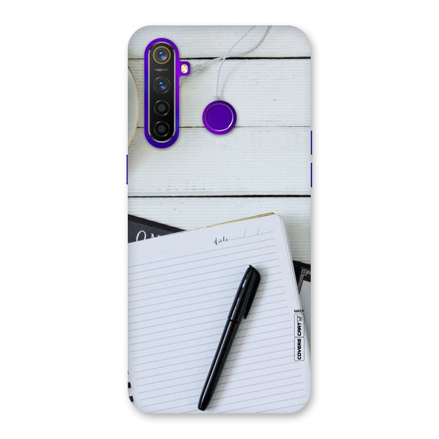 Headphones Notes Back Case for Realme 5 Pro