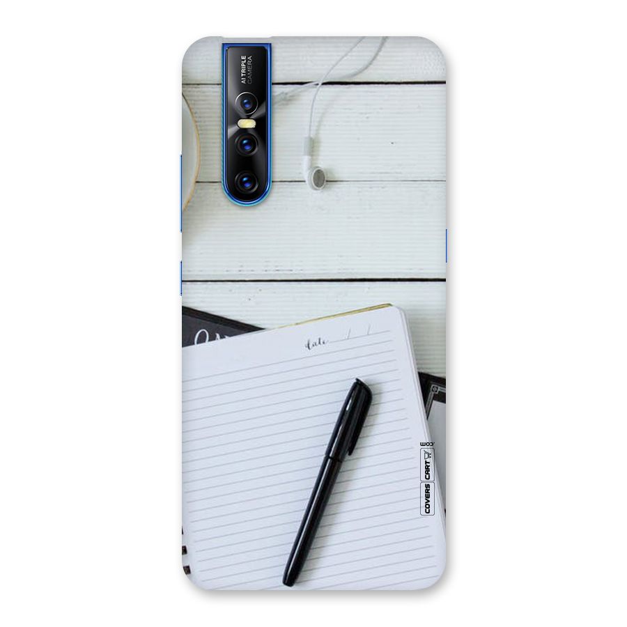 Headphones Notes Back Case for Vivo V15 Pro