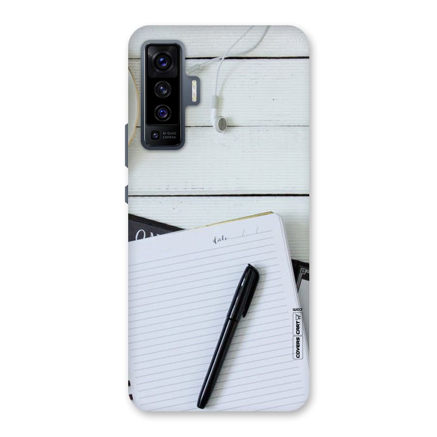 Headphones Notes Back Case for Vivo X50