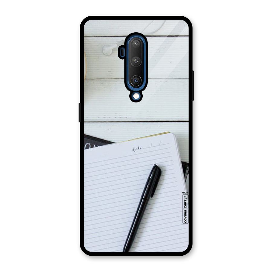 Headphones Notes Glass Back Case for OnePlus 7T Pro