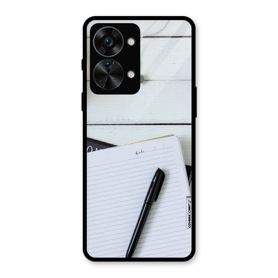 Headphones Notes Glass Back Case for OnePlus Nord 2T
