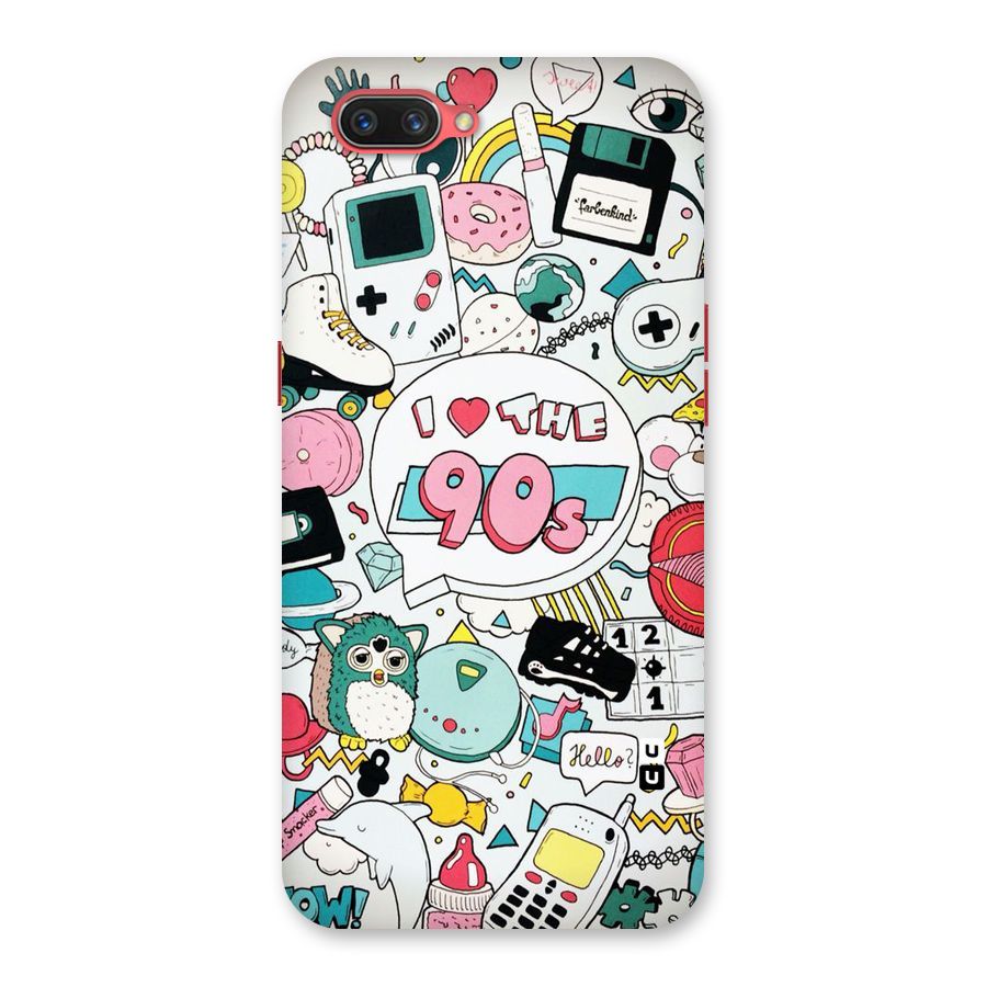 Heart 90s Back Case for Oppo A3s