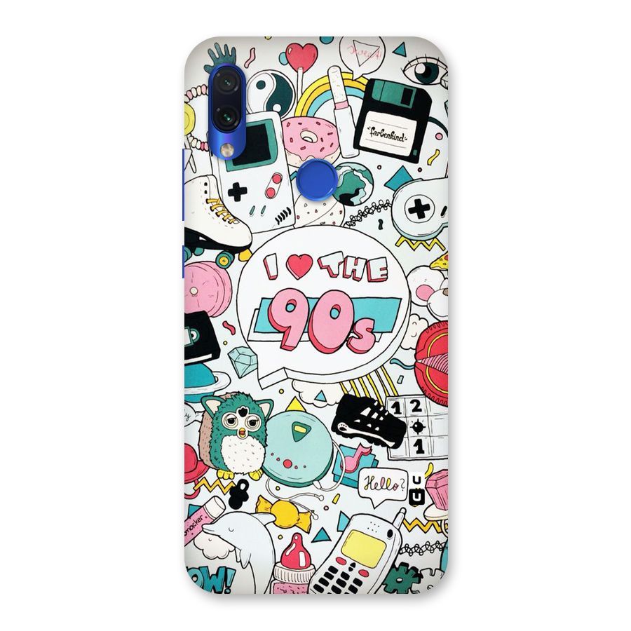 Heart 90s Back Case for Redmi Note 7