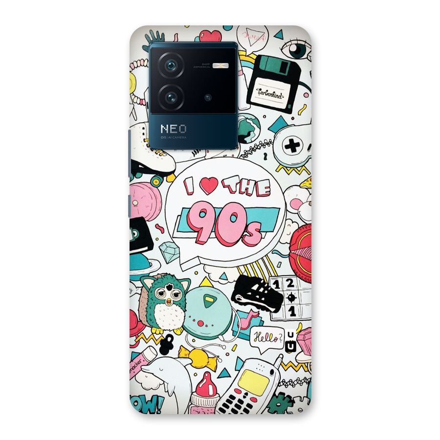 Heart 90s Back Case for Vivo iQOO Neo 6 5G