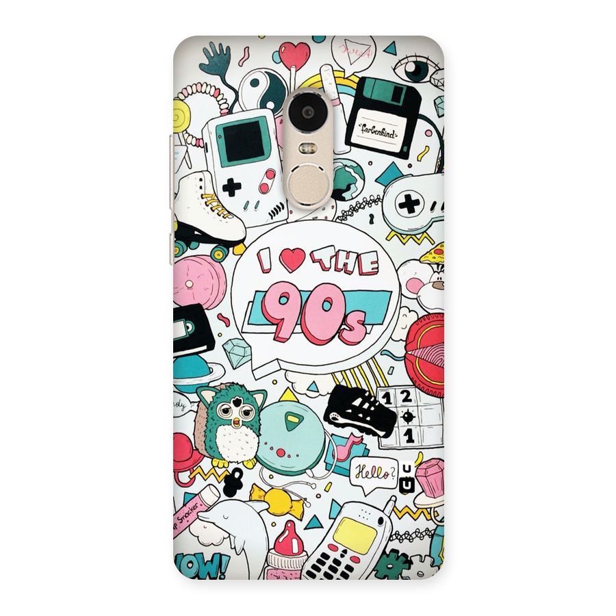 Heart 90s Back Case for Xiaomi Redmi Note 4