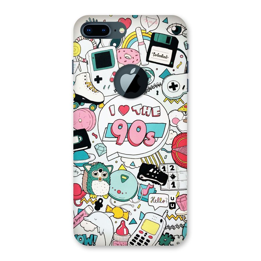 Heart 90s Back Case for iPhone 7 Plus Logo Cut