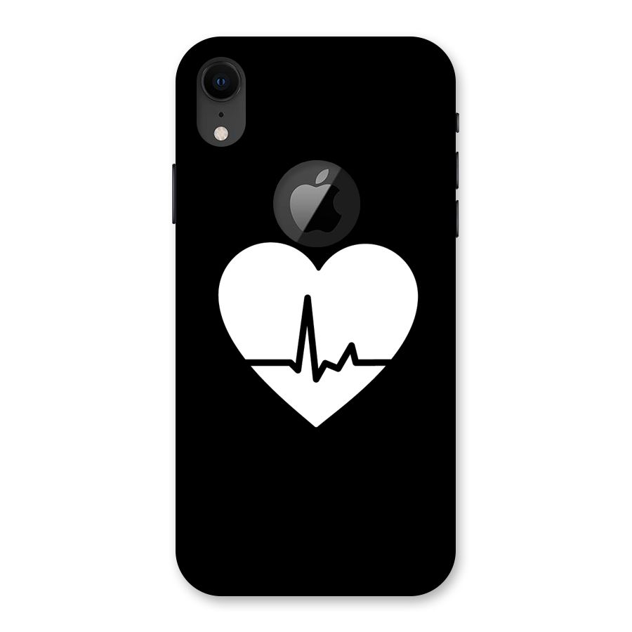 Heart Beat Back Case for iPhone XR Logo Cut