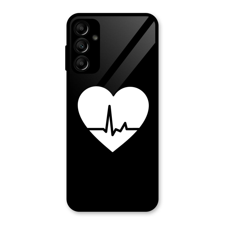 Heart Beat Glass Back Case for Galaxy A14 5G