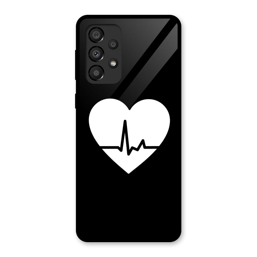 Heart Beat Glass Back Case for Galaxy A33 5G