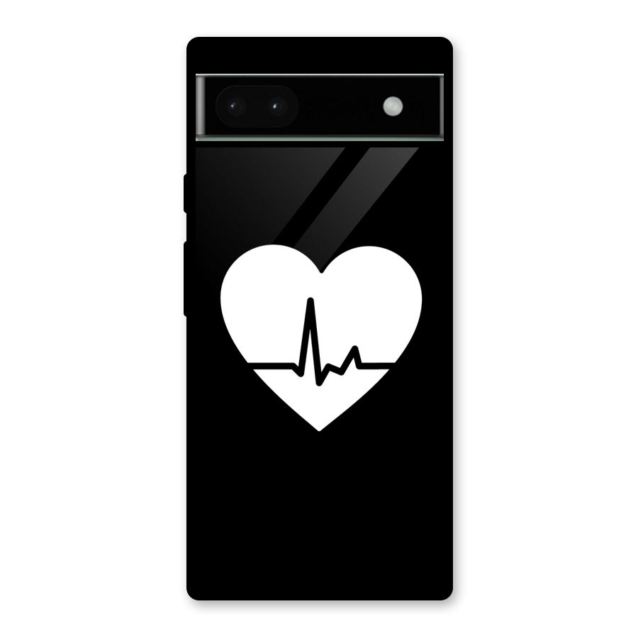 Heart Beat Glass Back Case for Google Pixel 6a