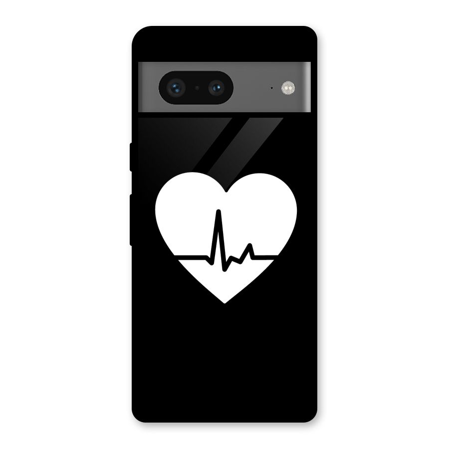 Heart Beat Glass Back Case for Google Pixel 7