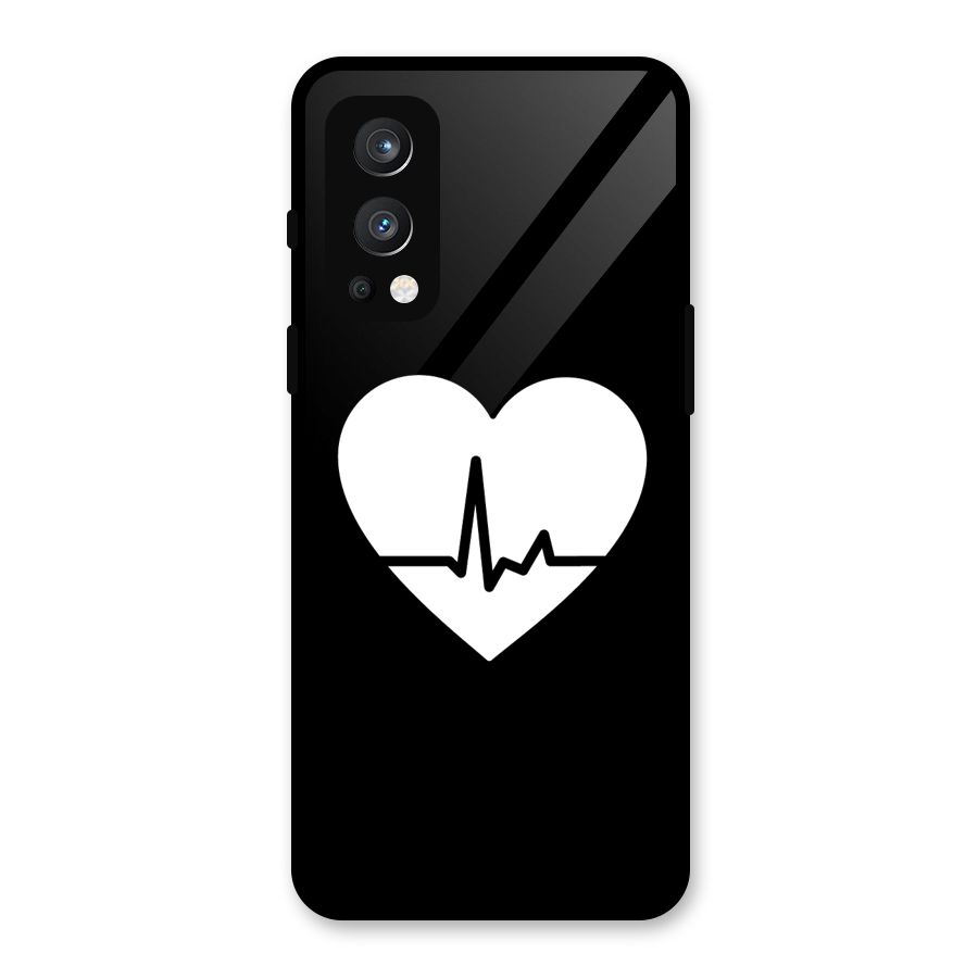 Heart Beat Glass Back Case for OnePlus Nord 2 5G