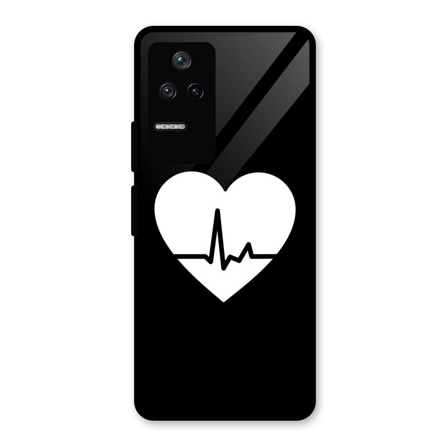 Heart Beat Glass Back Case for Poco F4 5G