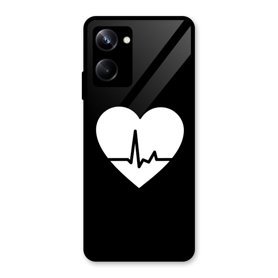 Heart Beat Glass Back Case for Realme 10 Pro