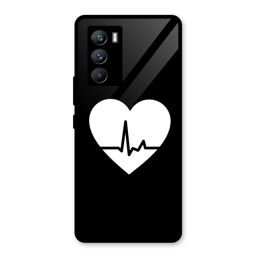 Heart Beat Glass Back Case for Vivo iQOO 9 SE