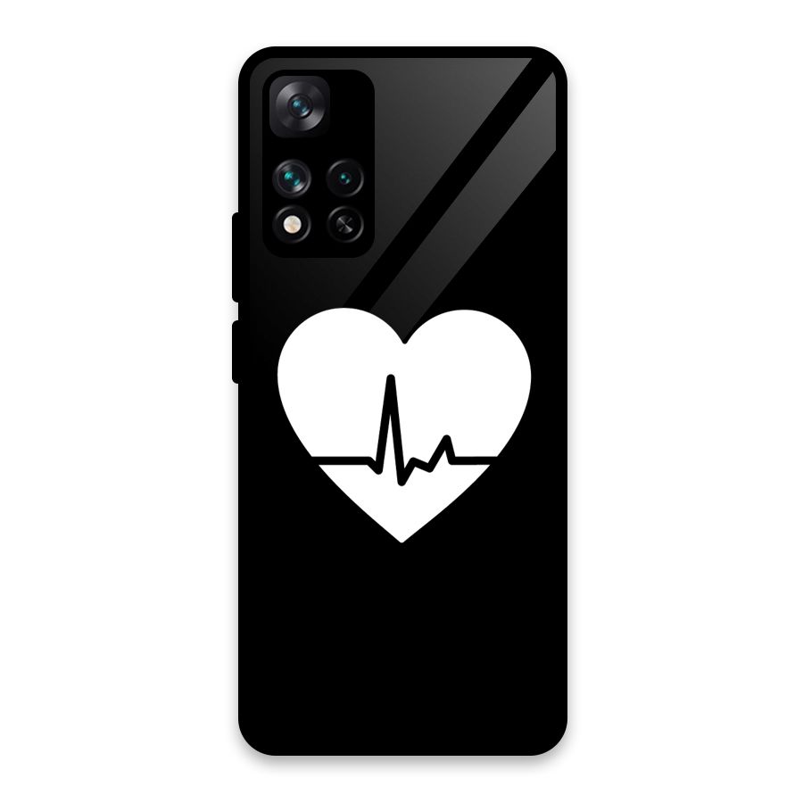 Heart Beat Glass Back Case for Xiaomi 11i HyperCharge 5G