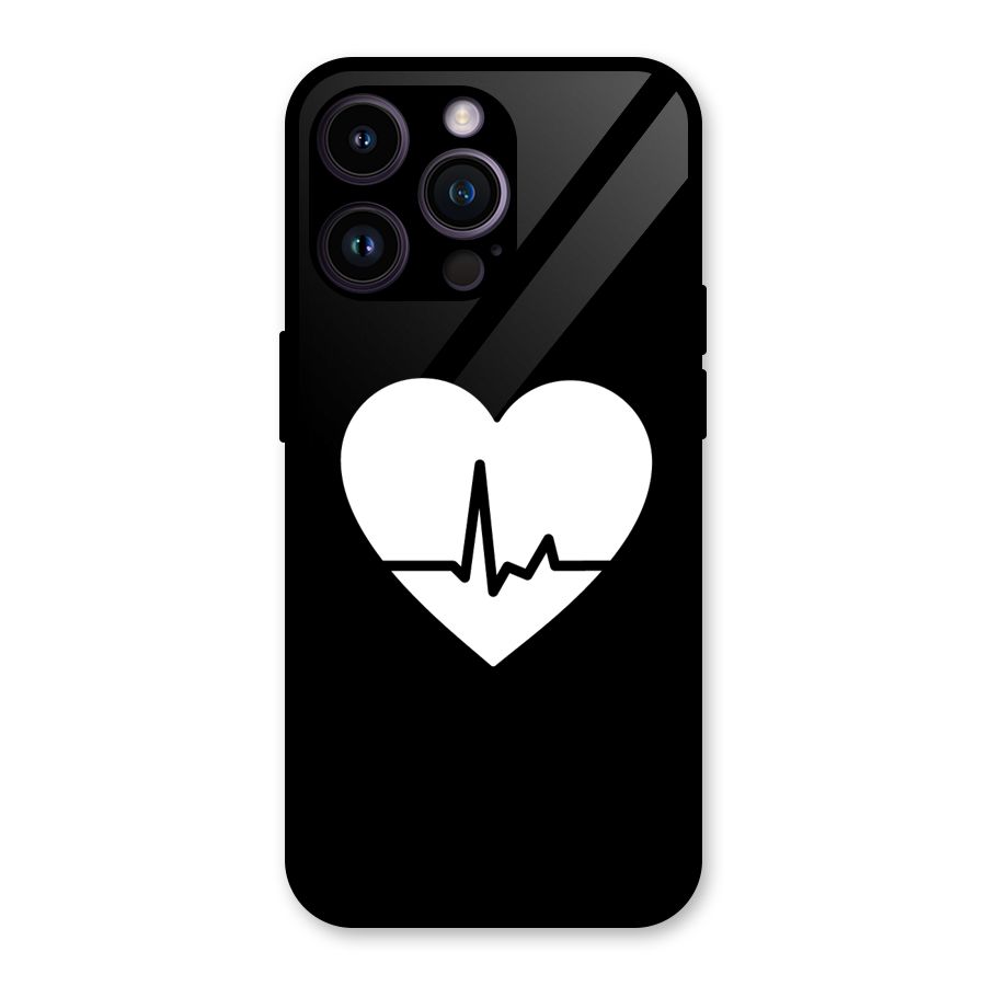 Heart Beat Glass Back Case for iPhone 14 Pro Max