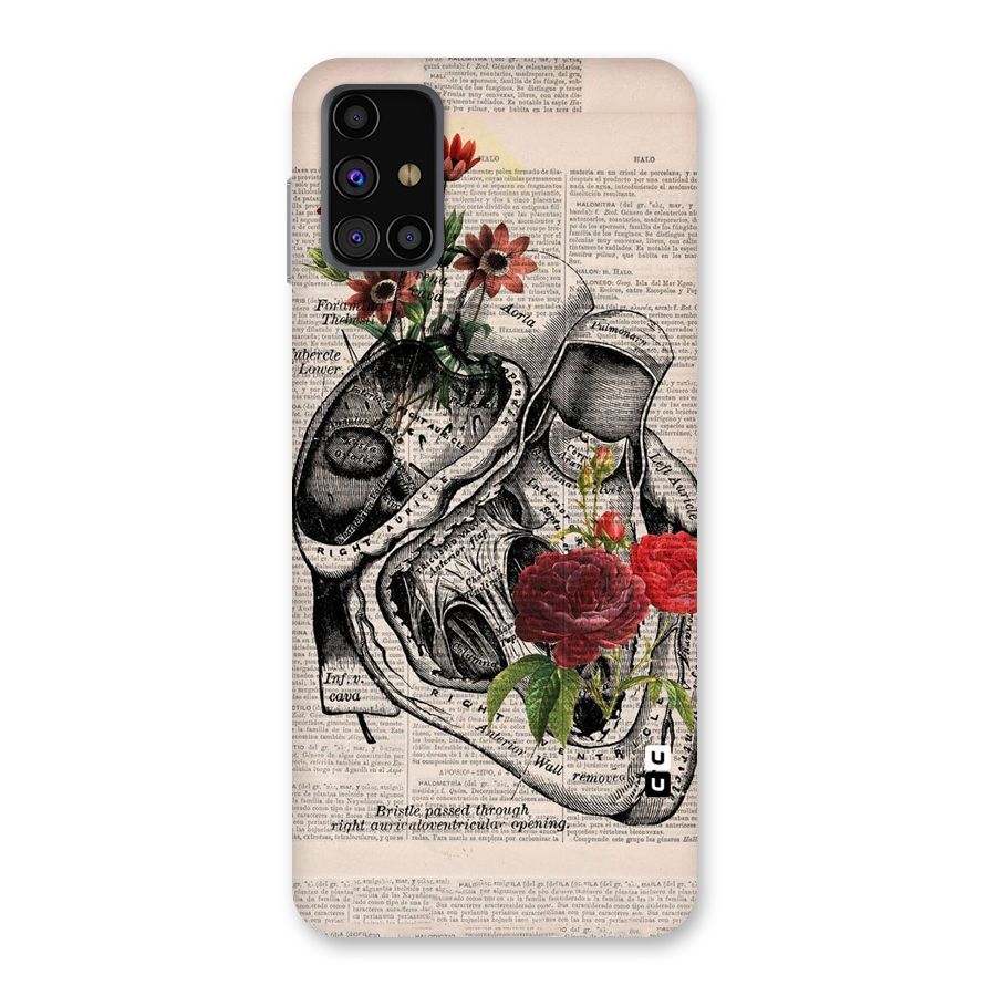 Heart Newspaper Back Case for Galaxy M31s