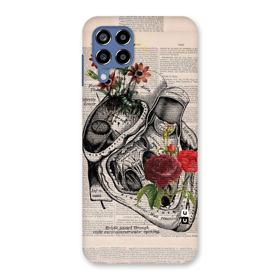 Heart Newspaper Back Case for Galaxy M53 5G