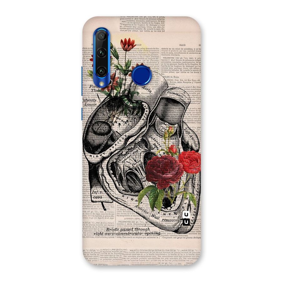 Heart Newspaper Back Case for Honor 20i