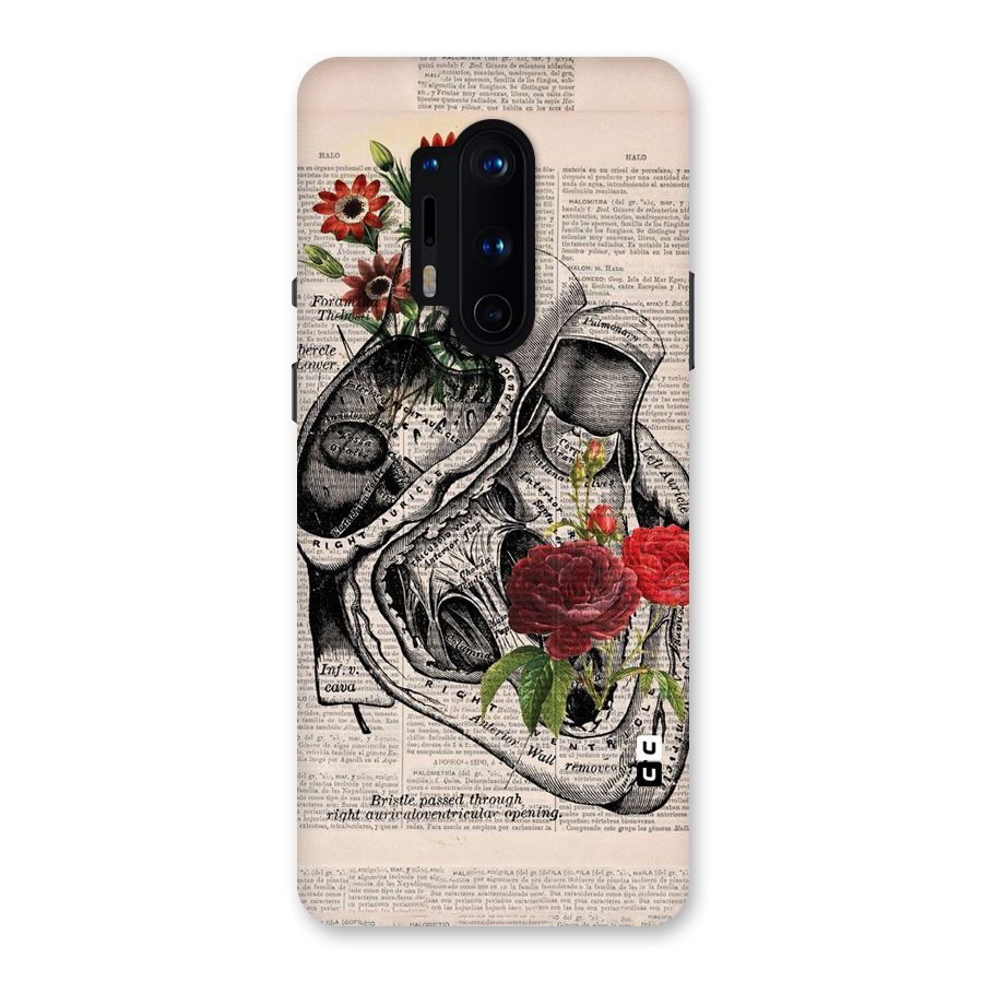 Heart Newspaper Back Case for OnePlus 8 Pro