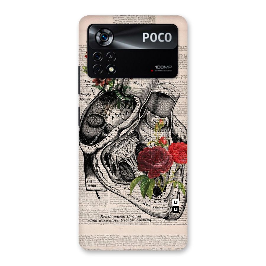 Heart Newspaper Back Case for Poco X4 Pro 5G
