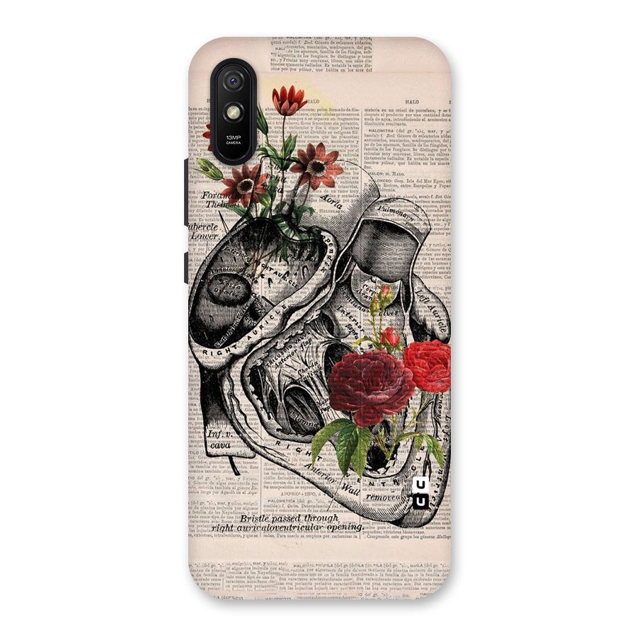Heart Newspaper Back Case for Redmi 9A