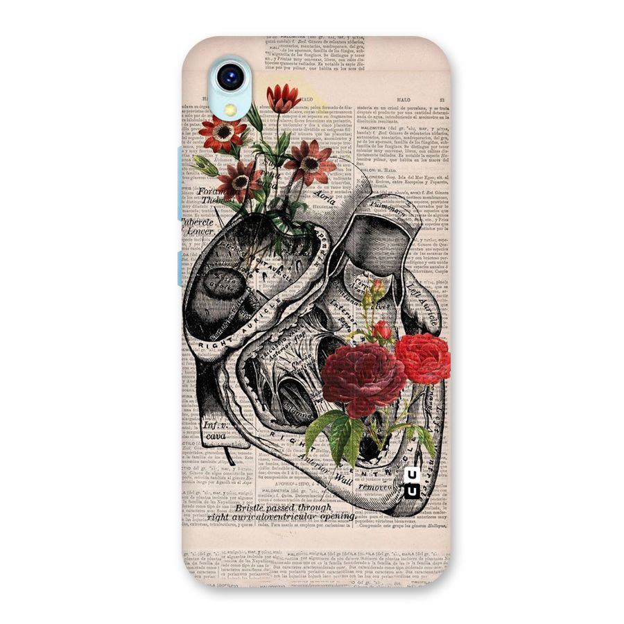 Heart Newspaper Back Case for Vivo Y1s
