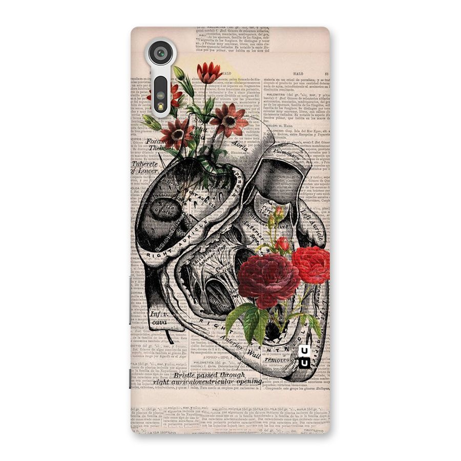 Heart Newspaper Back Case for Xperia XZ