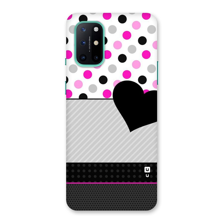 Heart Polka Stripes Back Case for OnePlus 8T