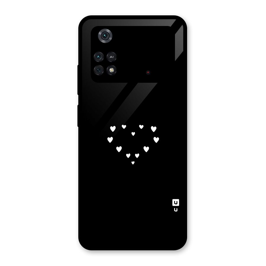Heart of Hearts Glass Back Case for Poco M4 Pro 4G
