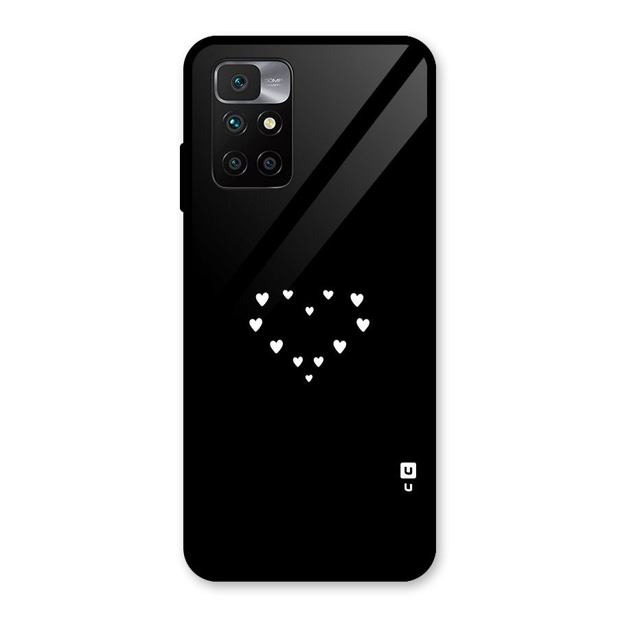 Heart of Hearts Glass Back Case for Redmi 10 Prime