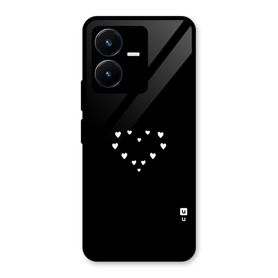 Heart of Hearts Glass Back Case for Vivo Y22