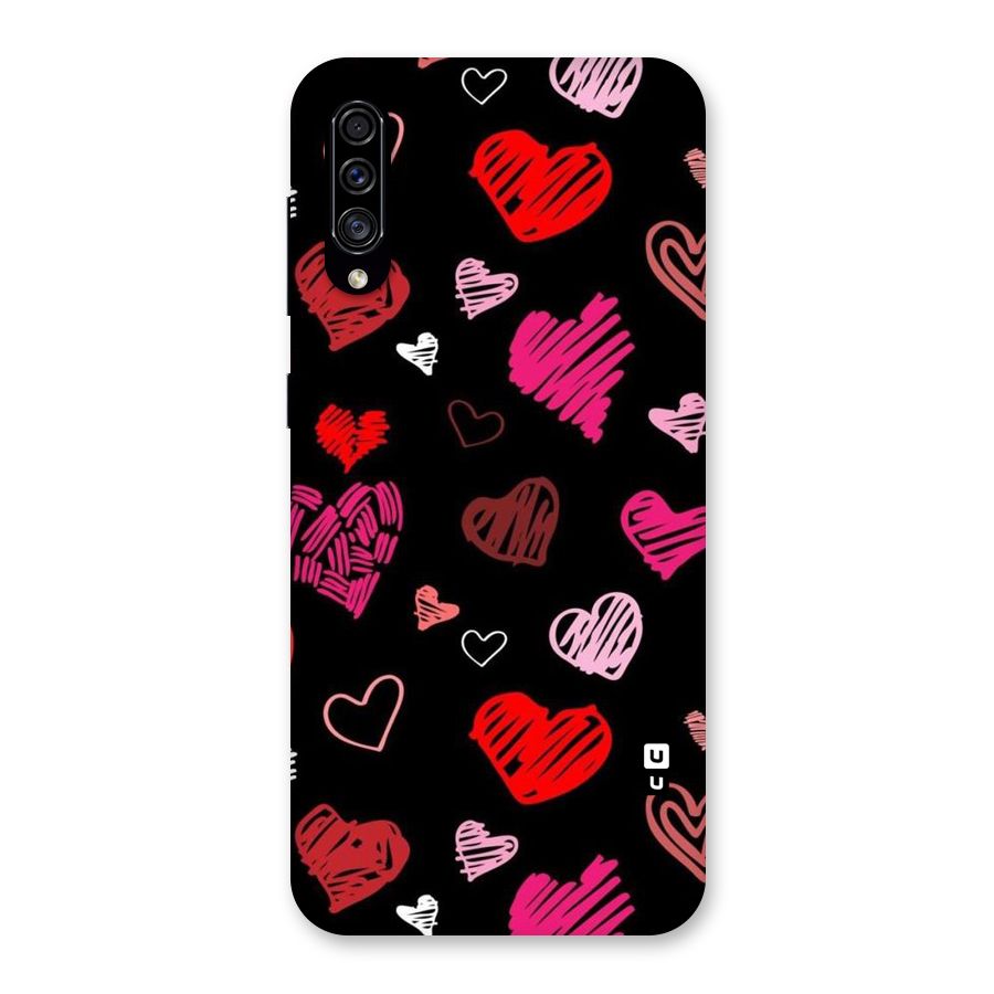 Hearts Art Pattern Back Case for Galaxy A30s