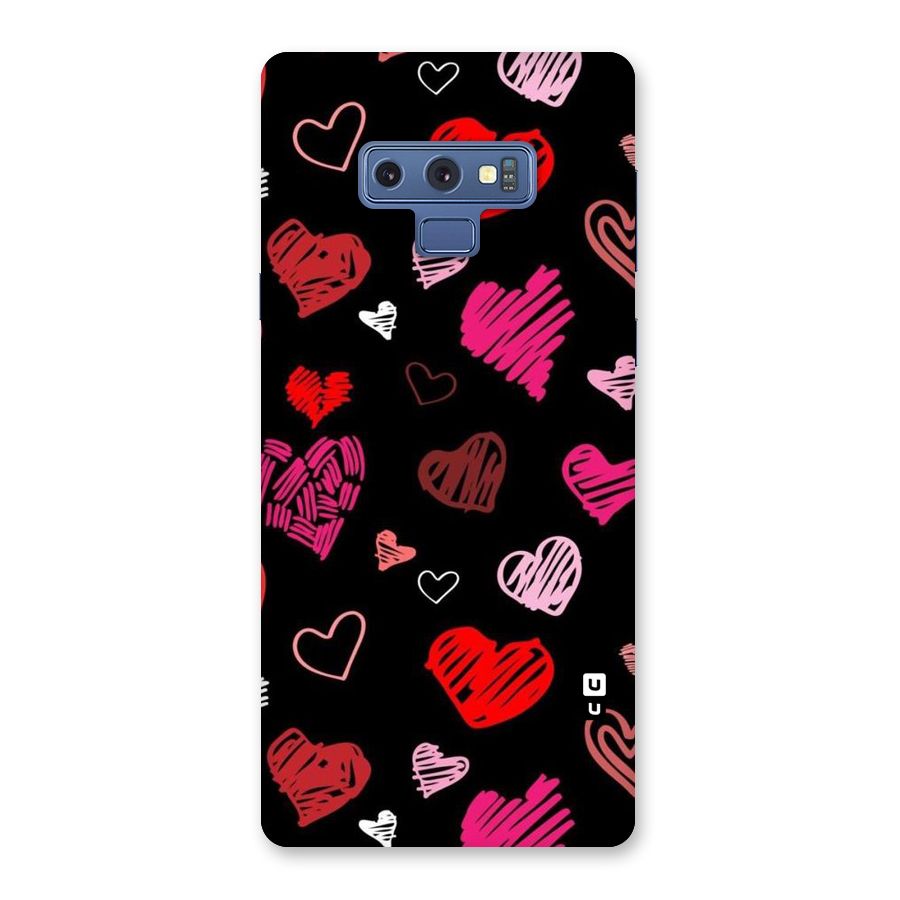 Hearts Art Pattern Back Case for Galaxy Note 9