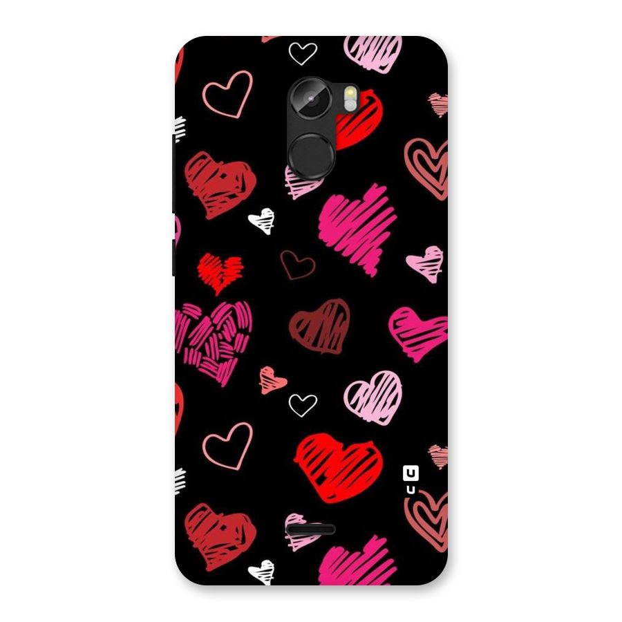 Hearts Art Pattern Back Case for Gionee X1