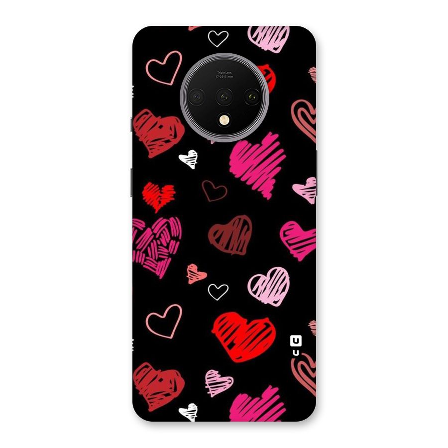Hearts Art Pattern Back Case for OnePlus 7T