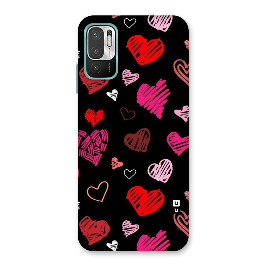 Hearts Art Pattern Back Case for Redmi Note 10T 5G