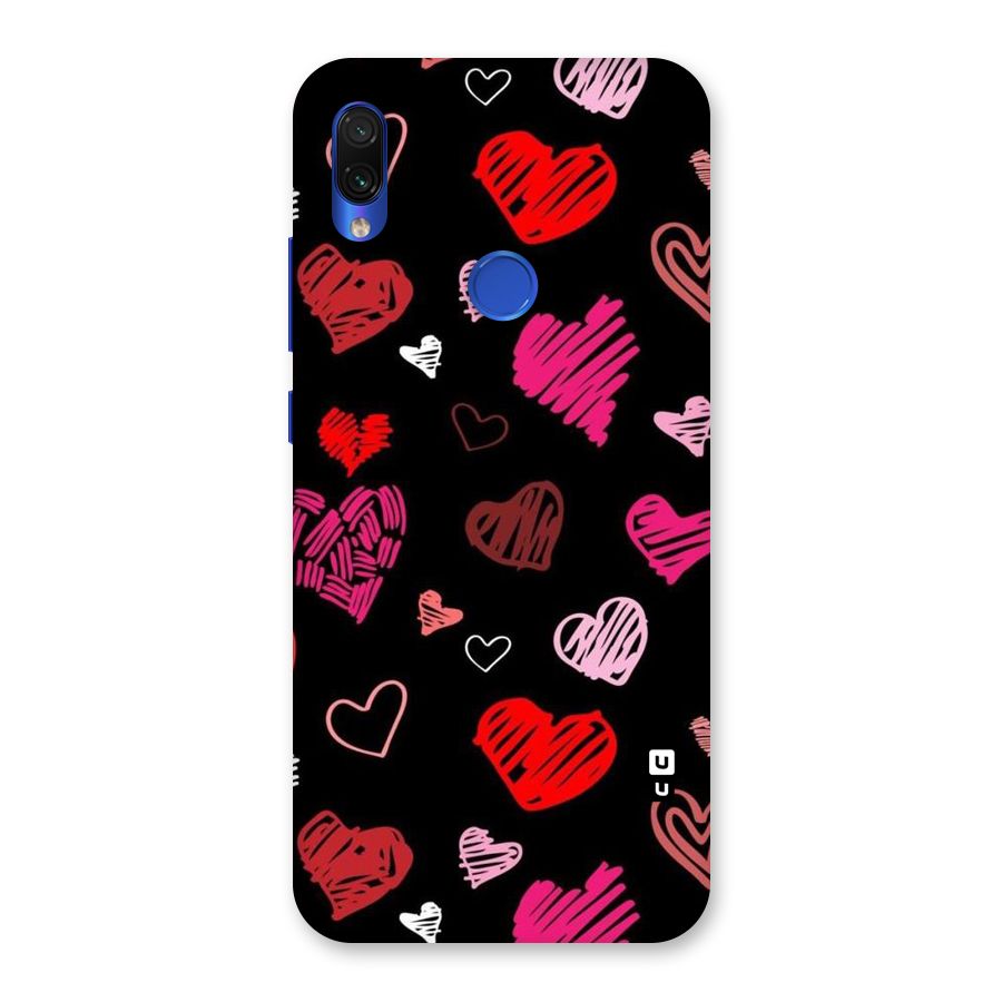 Hearts Art Pattern Back Case for Redmi Note 7S