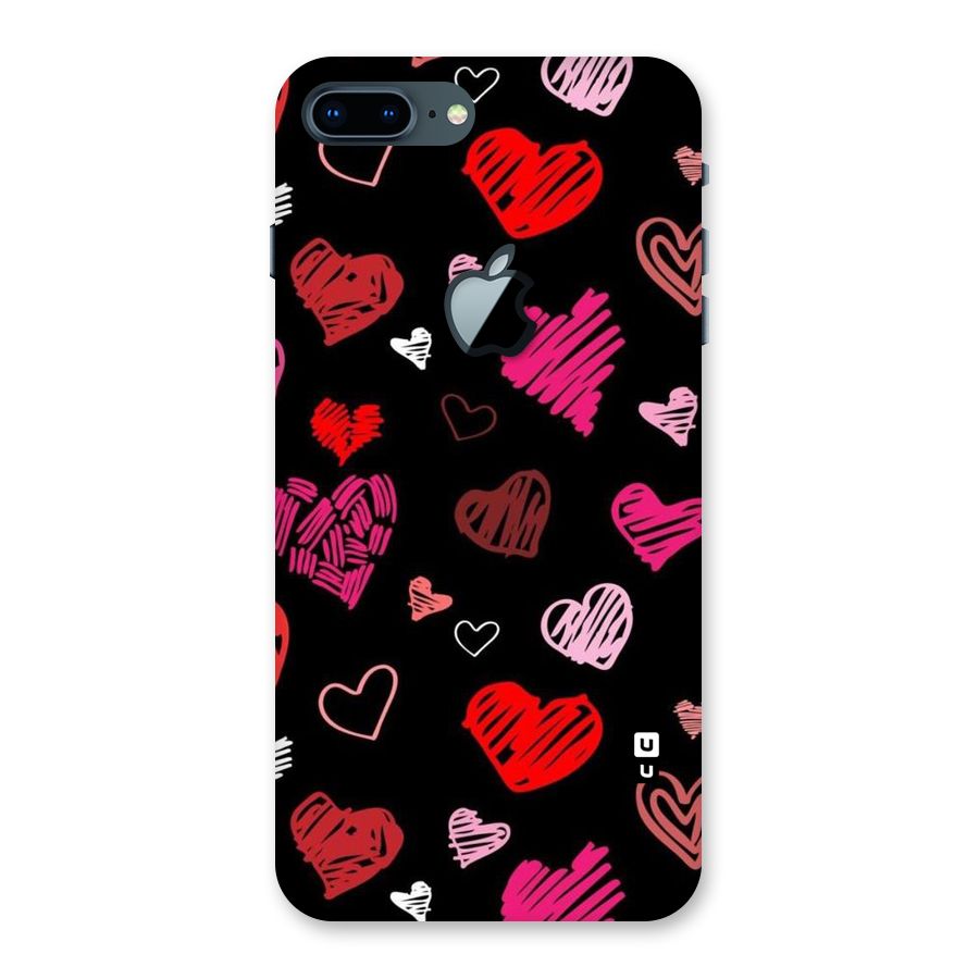Hearts Art Pattern Back Case for iPhone 7 Plus Apple Cut