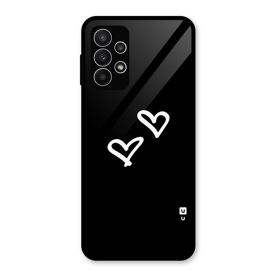 Hearts Love Glass Back Case for Galaxy A23