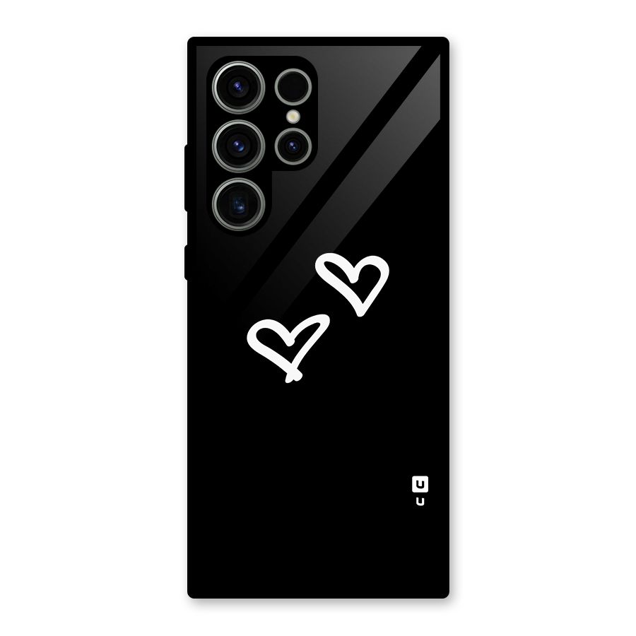 Hearts Love Glass Back Case for Galaxy S23 Ultra
