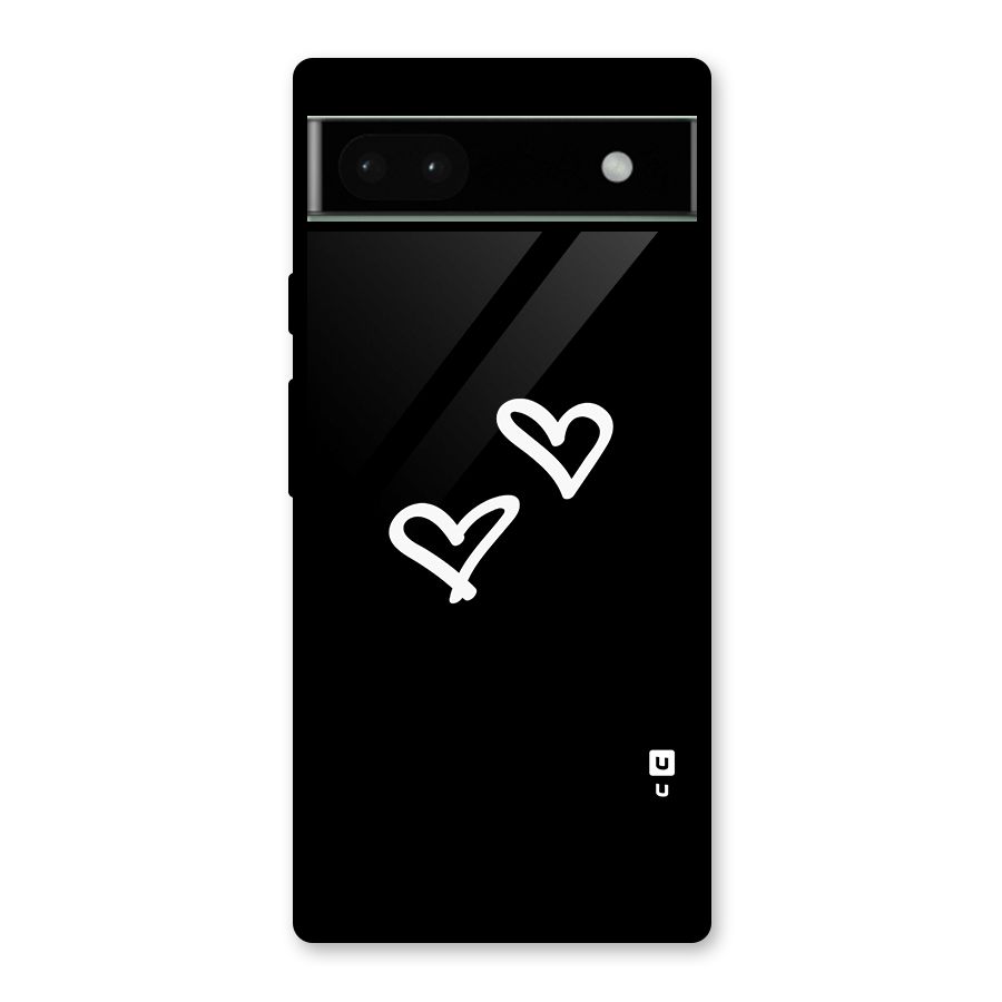 Hearts Love Glass Back Case for Google Pixel 6a