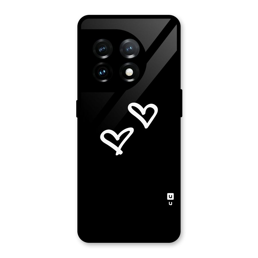 Hearts Love Glass Back Case for OnePlus 11